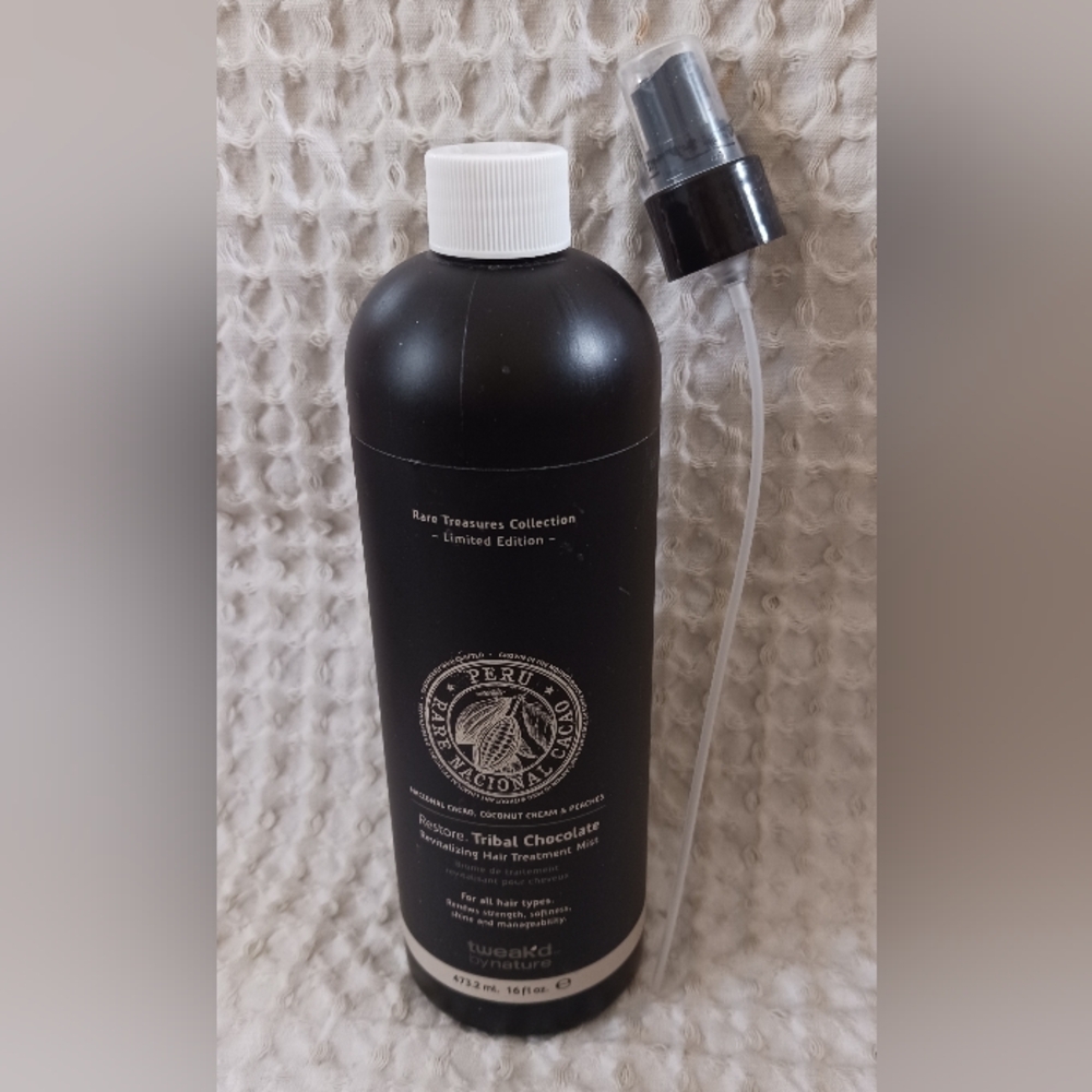 Tweak'd By Nature Tribal Chocolate Revitalizing Hair Treatment Mist 16 oz + Pump - Picture 10 of 11